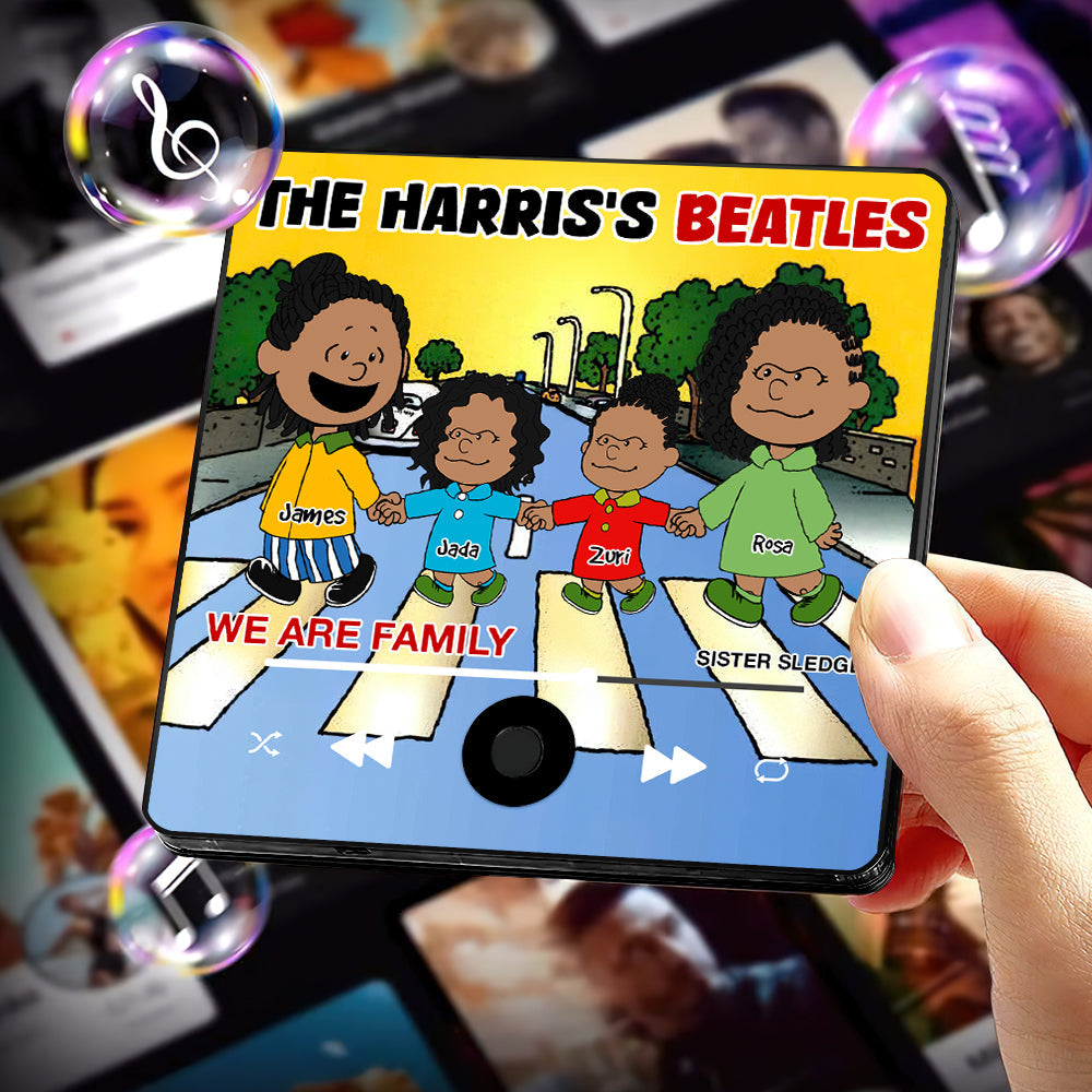 Personalized Family Music Fridge Magnet - We Are Family Design Fridge Magnet PopCulturePrints