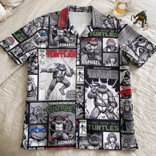 Load image into Gallery viewer, "Cowabunga! Embrace Your Inner Ninja - Customized Sewer Story Hawaiian Shirt" Hawaiian Shirts PopCulturePrints
