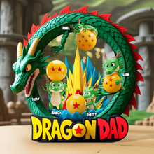 Load image into Gallery viewer, Dragon Dad - Personalized Gifts for Dads Who Love Adventure Shaped Plaques PopCulturePrints
