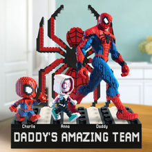 Load image into Gallery viewer, &quot;Daddy&#39;s Amazing Team&quot; - Customized Plaque for Dad, Grandpa, and More Shaped Plaques PopCulturePrints
