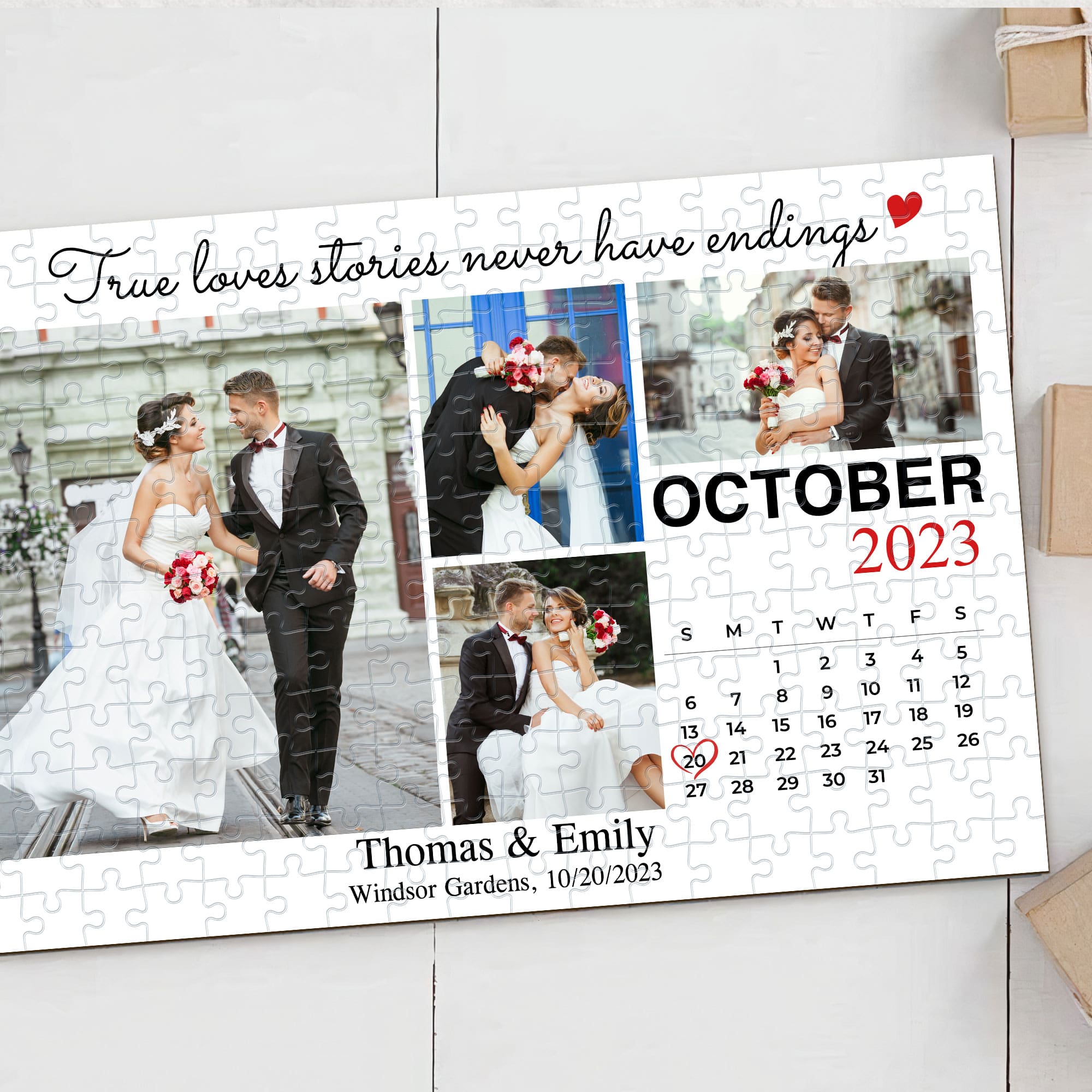 Personalized True Love Couples Jigsaw Puzzle Jigsaw Puzzles PopCulturePrints