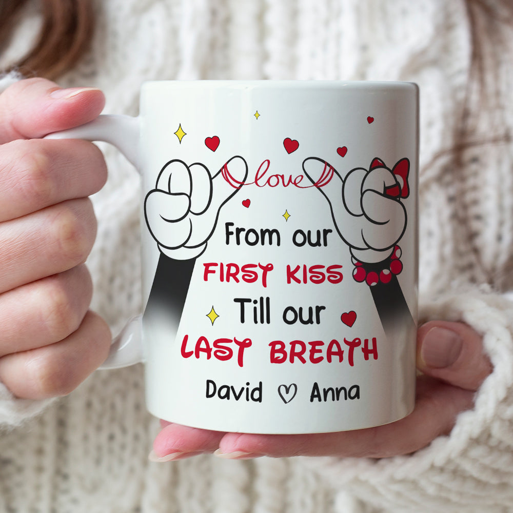 Personalized Couple Mug - Romantic Valentine's Day Gifts with Names Coffee Mug PopCulturePrints