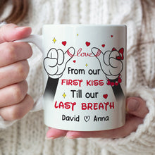 Load image into Gallery viewer, Personalized Couple Mug - Romantic Valentine&#39;s Day Gifts with Names Coffee Mug PopCulturePrints

