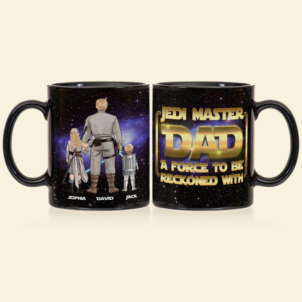 Personalized Jedi Master Dad Coffee Mug - Custom Father's Day Gift Coffee Mug PopCulturePrints