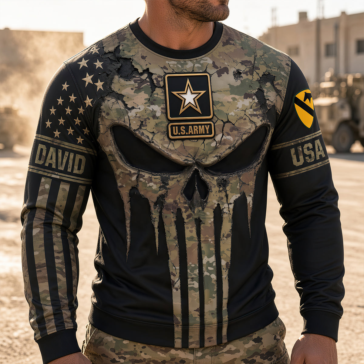 Honor Chastiser Of Enemies 3D Shirt - Personalized Military Gifts for Veterans AOP Products PopCulturePrints