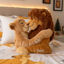 Load image into Gallery viewer, Love is Roaring Together - Personalized Majestic Couple Pillow Pillow PopCulturePrints
