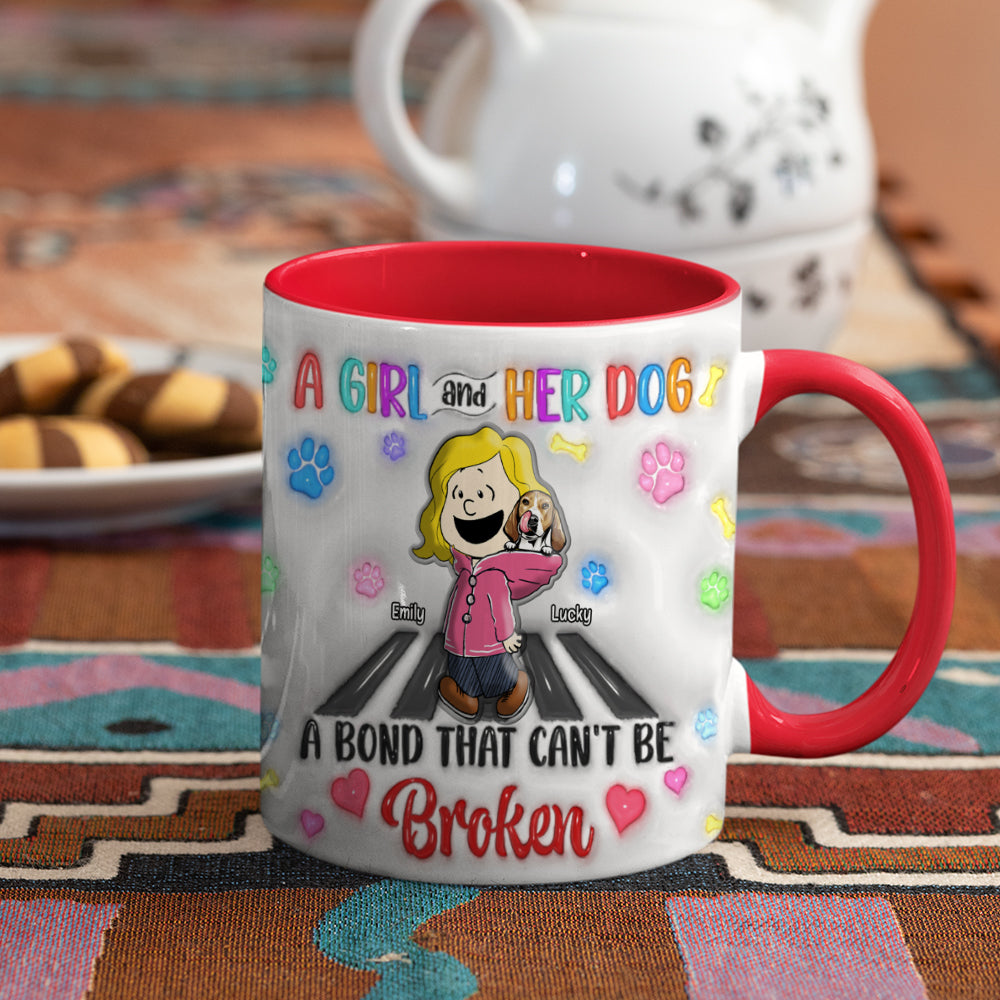 Custom Dog Lover Gift Mug - A Bond That Can't Be Broken