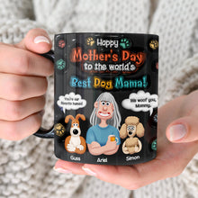 Load image into Gallery viewer, Happy Mother&#39;s Day to the World&#39;s Best Dog Mawmaw - Personalized Dog Mom Coffee Mug Coffee Mug PopCulturePrints
