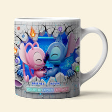 Load image into Gallery viewer, You Are My Favorite Experiment - Cartoon Couple Coffee Mug - Personalized Gift for Couples Coffee Mug PopCulturePrints
