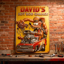 Load image into Gallery viewer, “Unleash Your Passion for Hot Rods!” - Custom Metal Sign for Hot Rod Lovers Metal Signs PopCulturePrints
