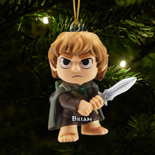 Load image into Gallery viewer, Personalized Hobbit Inspired Movie Fan Ornament Ornament PopCulturePrints
