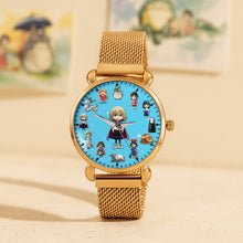 Load image into Gallery viewer, Cute Cartoon Mesh Strap Quartz Watch - Personalized Gift for Cartoon Lovers Quartz Watch PopCulturePrints
