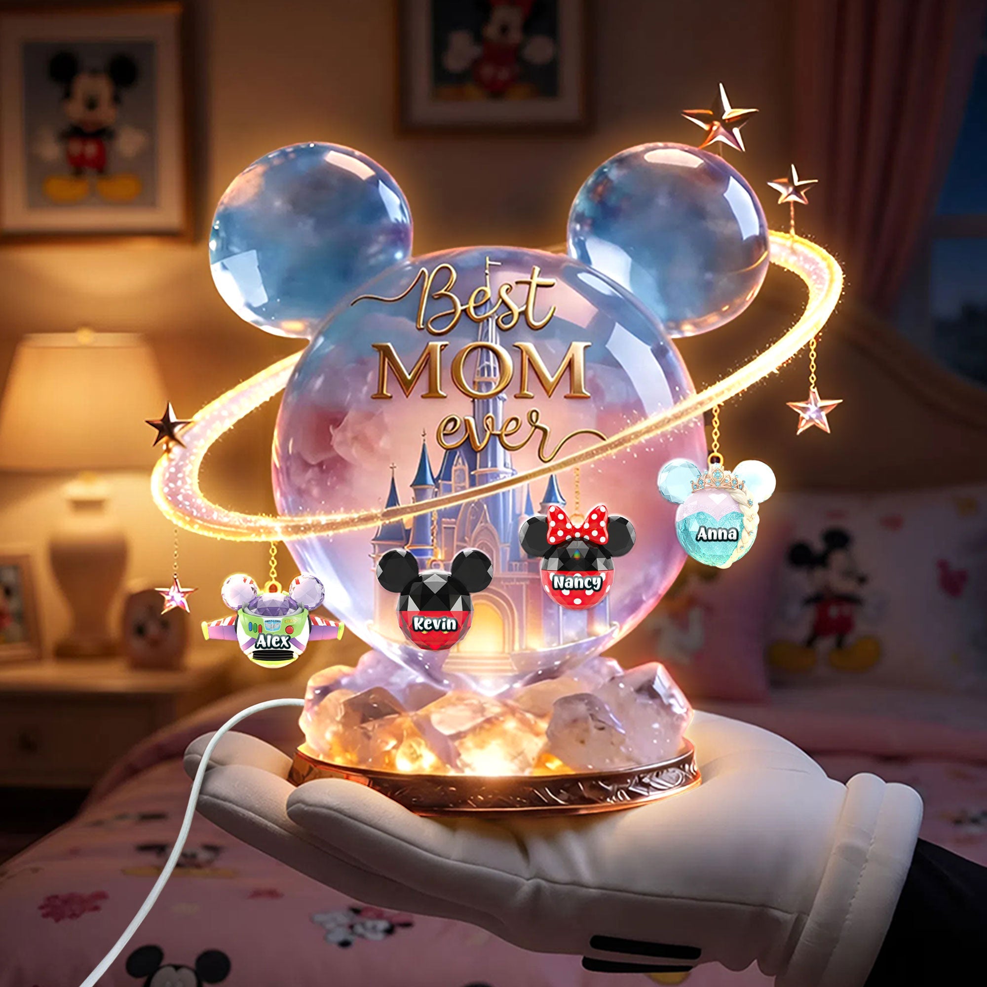 Best Mom Ever - Fairytale Universe Light Box Personalized Gift for Moms, Grandmas, and Loved Ones Light Box PopCulturePrints