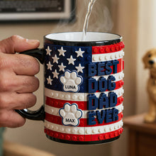 Load image into Gallery viewer, Best Dog Dad Ever Magic Coffee Mug - Personalized Gift for Dad &amp; Grandpa Coffee Mug PopCulturePrints
