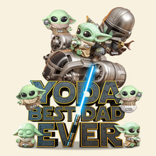 Load image into Gallery viewer, Yoda Best Dad Ever - Personalized Acrylic Plaque for Dad, Grandpa &amp; More Shaped Plaques PopCulturePrints
