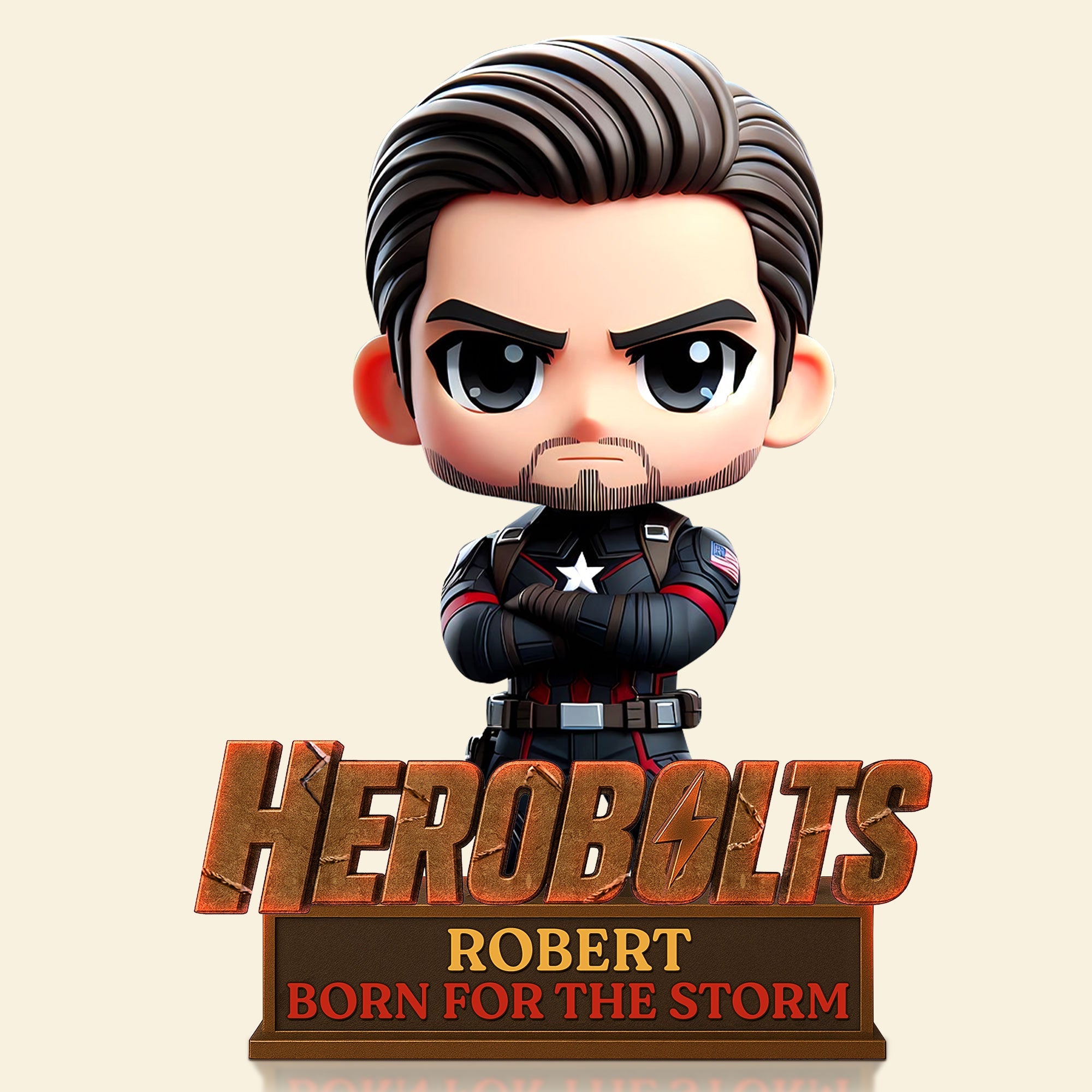 "Your Hero, My Dad" - Custom Herobolts Dad Plaque - Personalized Gift for Dads and Grandpas Shaped Plaques PopCulturePrints