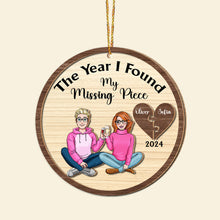 Load image into Gallery viewer, Personalized Romantic Christmas Ornament for Couples - Valentine&#39;s Day Gifts Ornament PopCulturePrints
