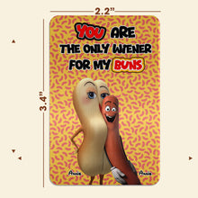 Load image into Gallery viewer, Funny Couples Aluminum Wallet Card - Hot Dog and Bun
