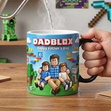 Load image into Gallery viewer, "Celebrate Fatherhood with a Personal Touch" - Custom Photo Block Game Dad Magic Coffee Mug - Perfect Gift for Dad, Grandpa &amp; More! Coffee Mug PopCulturePrints
