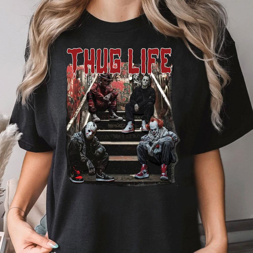 Thug Life Halloween Villains T-Shirt