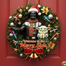 Load image into Gallery viewer, Welcome Christmas Wood Sign - Personalized Star Wars Themed Gift for Family &amp; Friends Wood Sign PopCulturePrints
