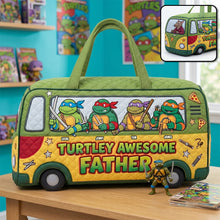 Load image into Gallery viewer, Turtley Awesome Father: Personalized Duffle Bag for Dads Quilted Duffle Bag PopCulturePrints
