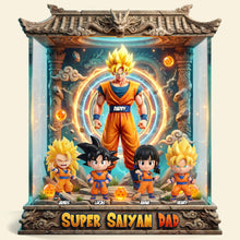 Load image into Gallery viewer, "Unleash the Legendary Power of Fatherhood" - Personalized Acrylic Plaque for Dad Shaped Plaques PopCulturePrints
