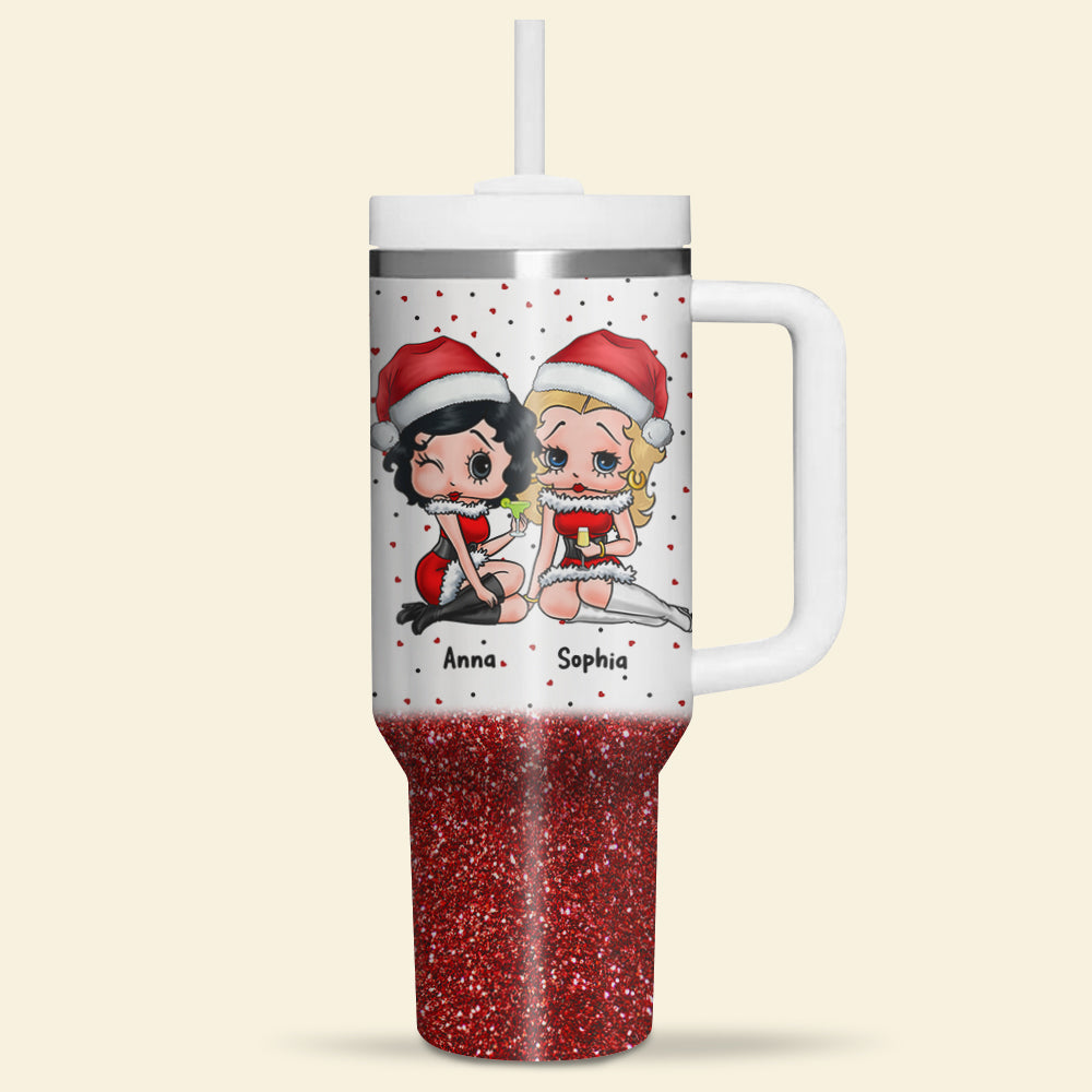 Personalized All Sisters Are Made Of Gold Tumbler - Glitter Edition