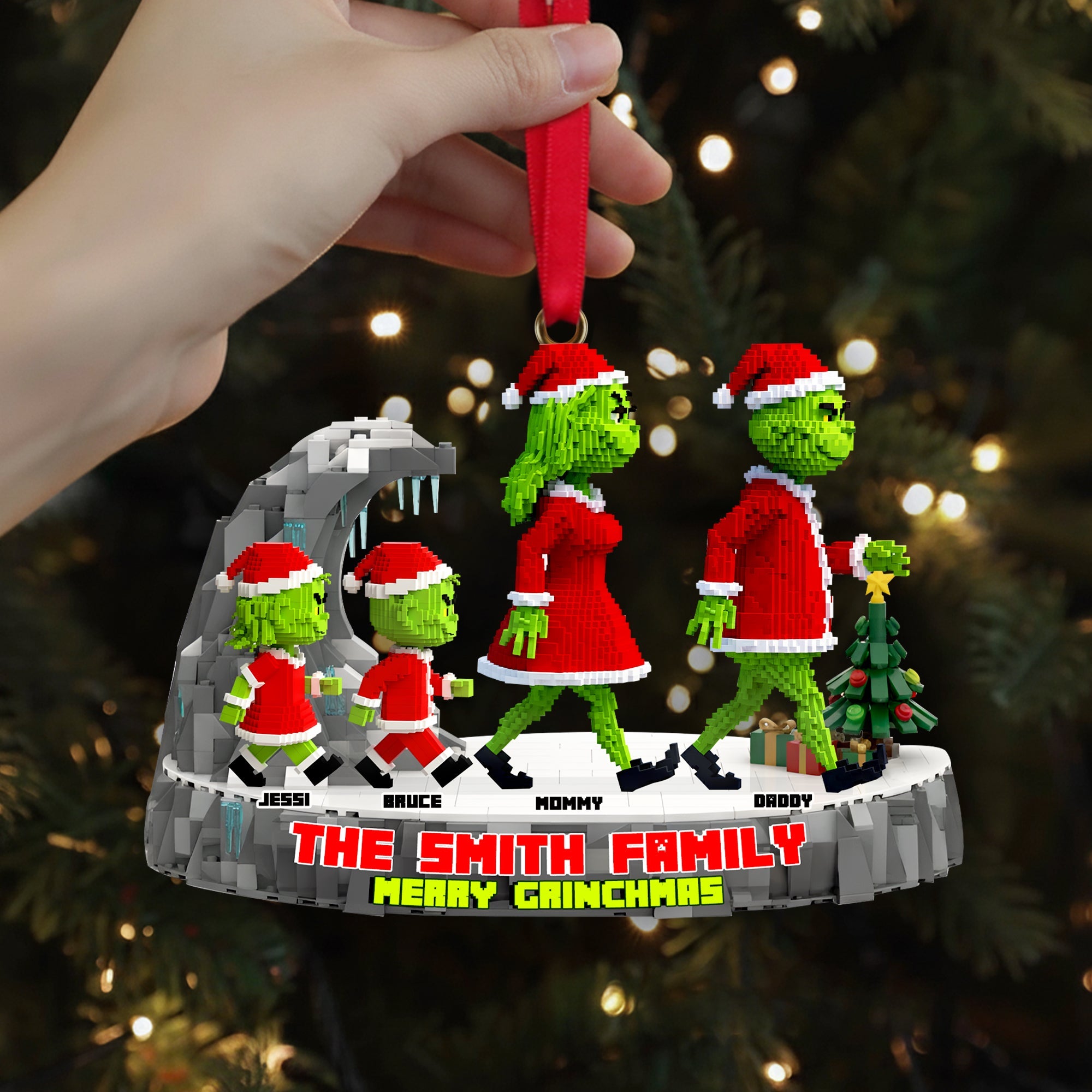 "Together We Walk, Together We Celebrate" - Walking Together Family Acrylic Ornament, Personalized Gift for Families Ornament PopCulturePrints