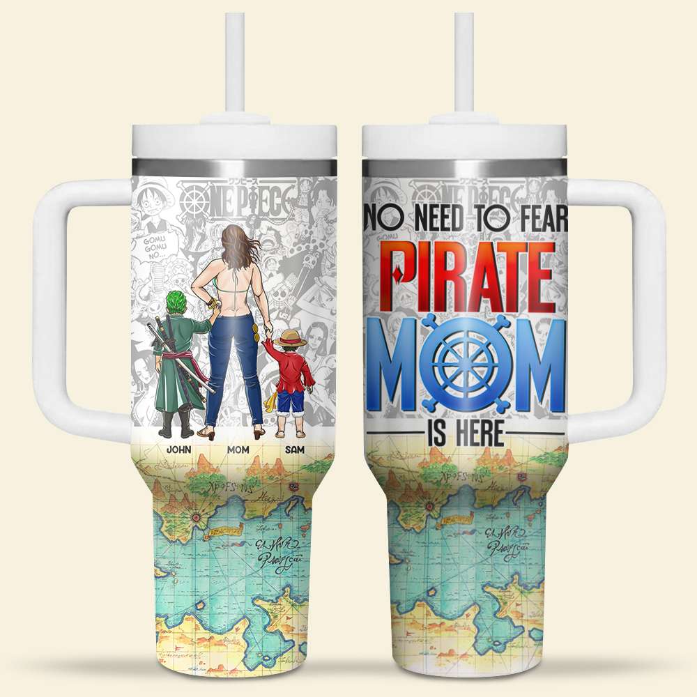 Personalized Pirate Mom Adventure Tumbler Tumbler Cup PopCulturePrints