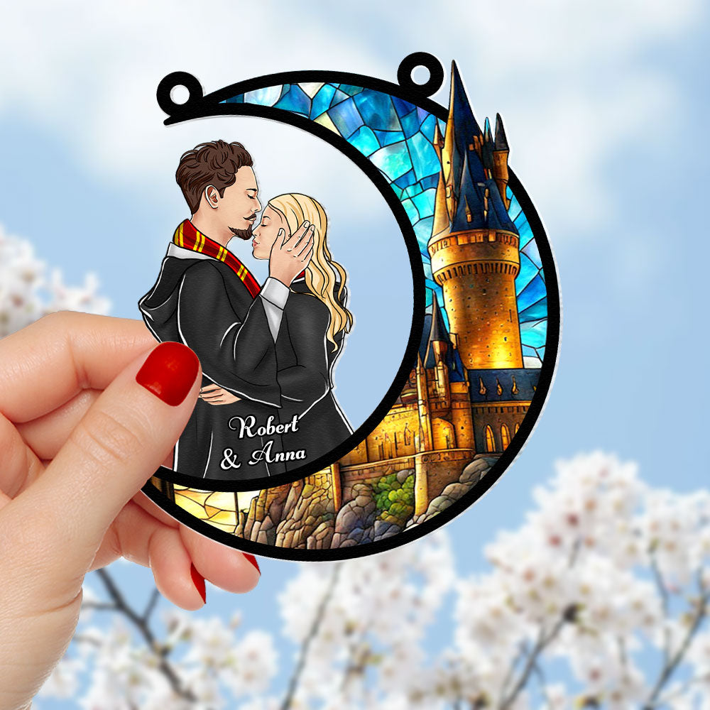 Personalized Harry Potter Themed Couple's Moonlight Wall Hanging