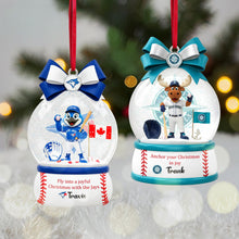 Load image into Gallery viewer, Brew Up Joy This Christmas - Personalized Baseball Lover&#39;s Ornament Ornament PopCulturePrints
