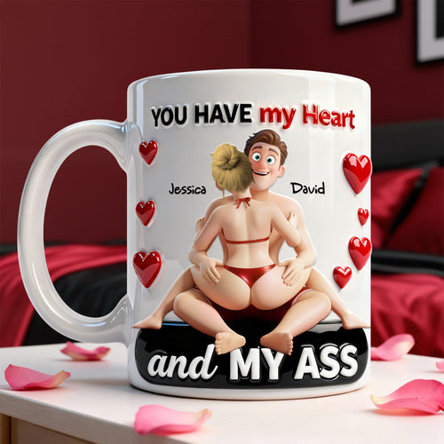 You Have my Heart - Naughty Couples Coffee Mug | Personalized Gift for Couples Coffee Mug PopCulturePrints