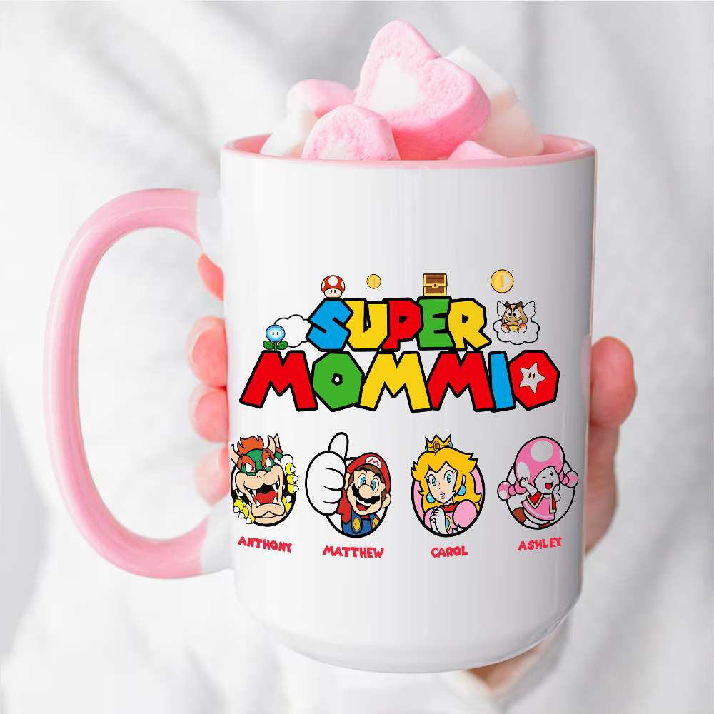 Super Mom Personalized Coffee Mug for Mother's Day Coffee Mug PopCulturePrints