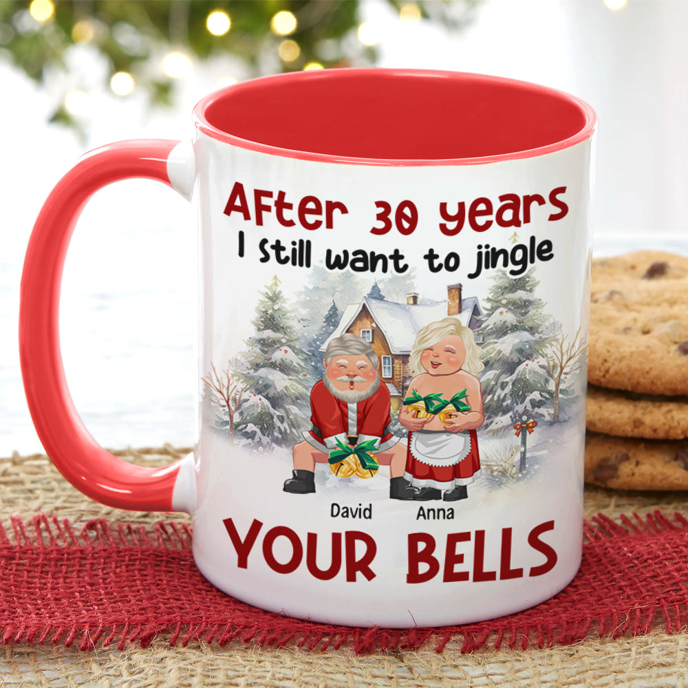Personalized Accent Mug - Jingle Your Bells Gift for Couples | Valentine's Day Gifts Coffee Mug PopCulturePrints