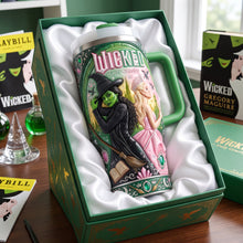 Load image into Gallery viewer, Defy Gravity with Wicked! - Magical Tumbler With Handle, Personalized Gift for Friends
