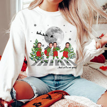 Load image into Gallery viewer, Personalized Green Christmas Sweatshirt for Friends
