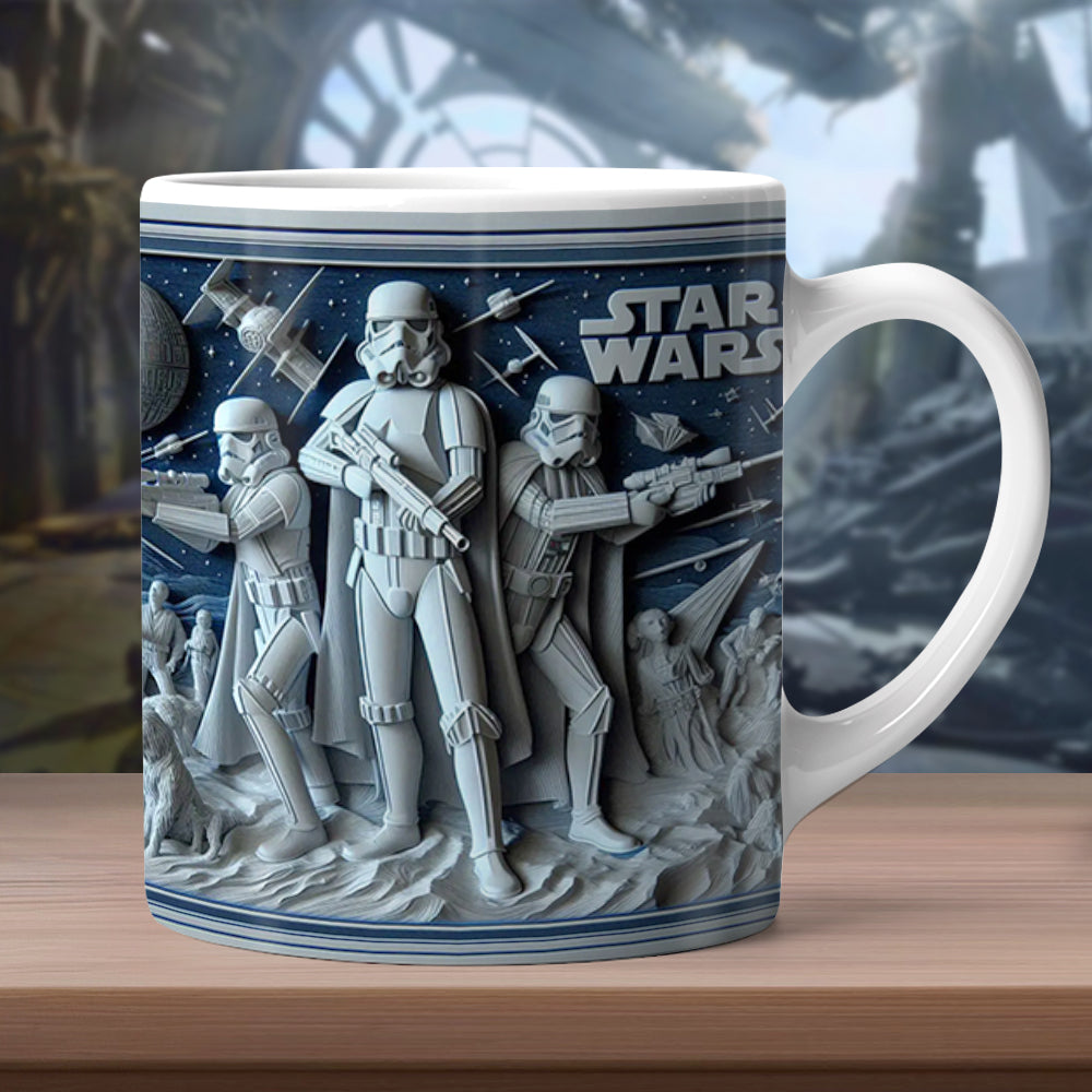 Personalized Star Wars Fan Coffee Mug - Galactic Stormtroopers Design