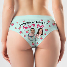 Load image into Gallery viewer, Personalized Couples' Photo Undies - Favorite Butt Design Boxer Briefs PopCulturePrints
