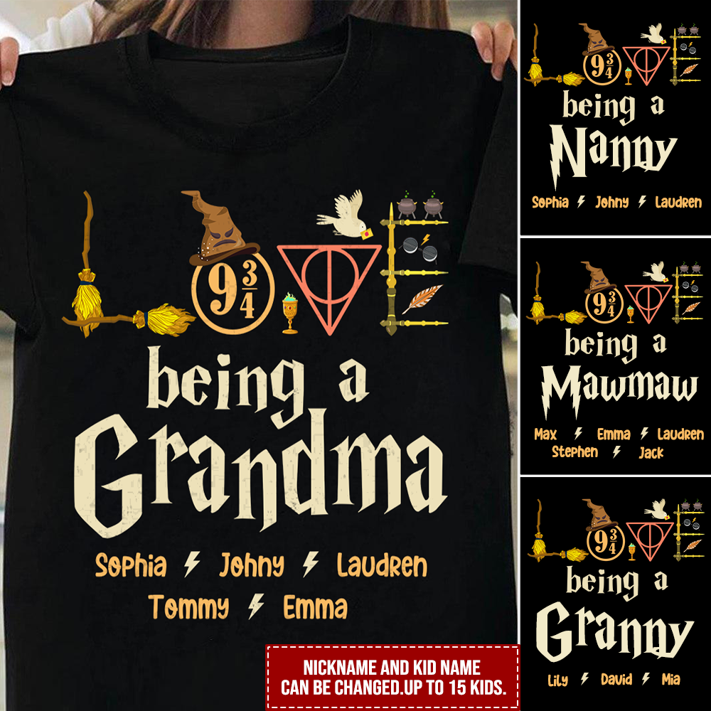 Personalized Harry Potter Grandma T-Shirt