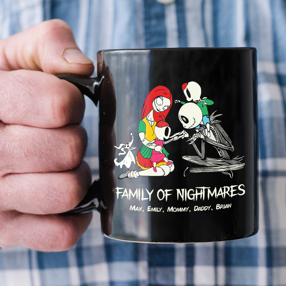 Family of Nightmares Personalized Black Mug Coffee Mug PopCulturePrints