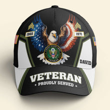 Load image into Gallery viewer, Personalized Veteran Eagle Tribute Cap
