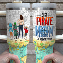 Load image into Gallery viewer, Personalized Pirate Dad Tumbler - Best Dad of the Ocean Tumbler Cup PopCulturePrints
