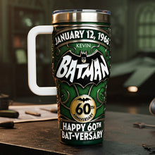 Load image into Gallery viewer, Celebrate the Hero Within - Shadow 60th Anniversary Tumbler - Personalized Gift Tumbler Cup PopCulturePrints
