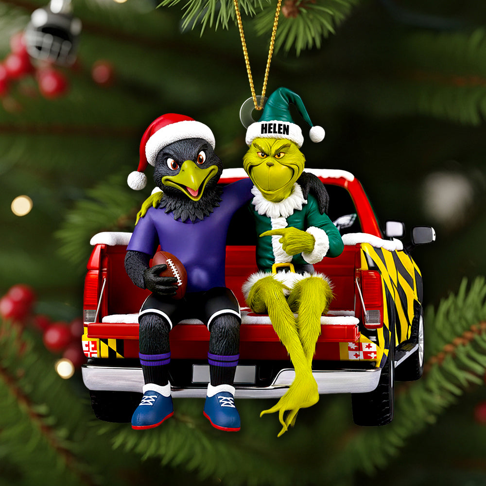 Cheers to Football Spirit! - Personalized American Football Mascot Ornament Ornament PopCulturePrints