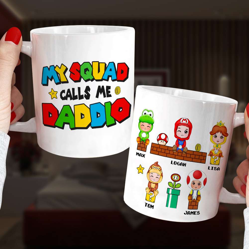 Personalized Gamer Mom Mug - My Squad Calls Me Coffee Mug PopCulturePrints