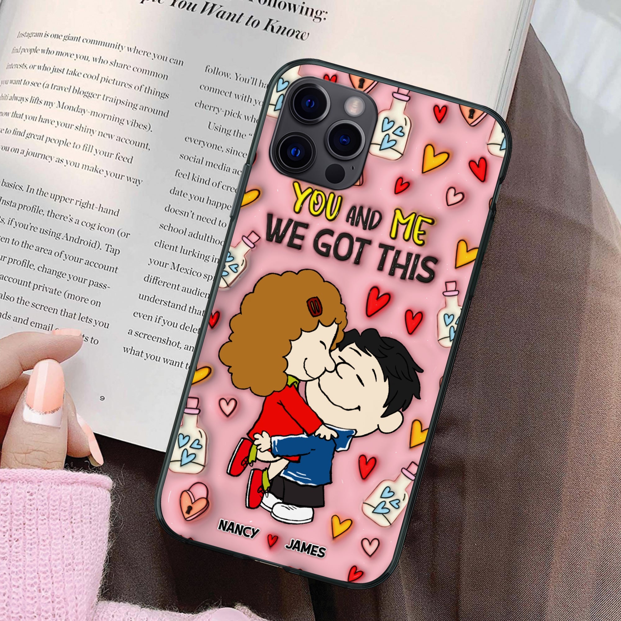 Personalized Couple Phone Case - You And Me, We Got This