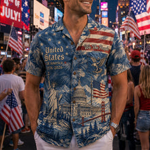 Load image into Gallery viewer, Land Of The Free Hawaiian Shirt - Personalized Gifts For Patriots 02PALU260526 Hawaiian Shirts PopCulturePrints
