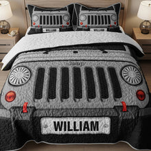 Load image into Gallery viewer, Adventure Awaits - Off Road Quilt Bedding Set - Personalized Gift for Jeep Lovers Bedding Set PopCulturePrints
