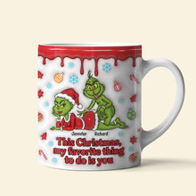 Load image into Gallery viewer, Naughty Green Couple Coffee Mug - A Joyful Personalized Gift for Couples Coffee Mug PopCulturePrints
